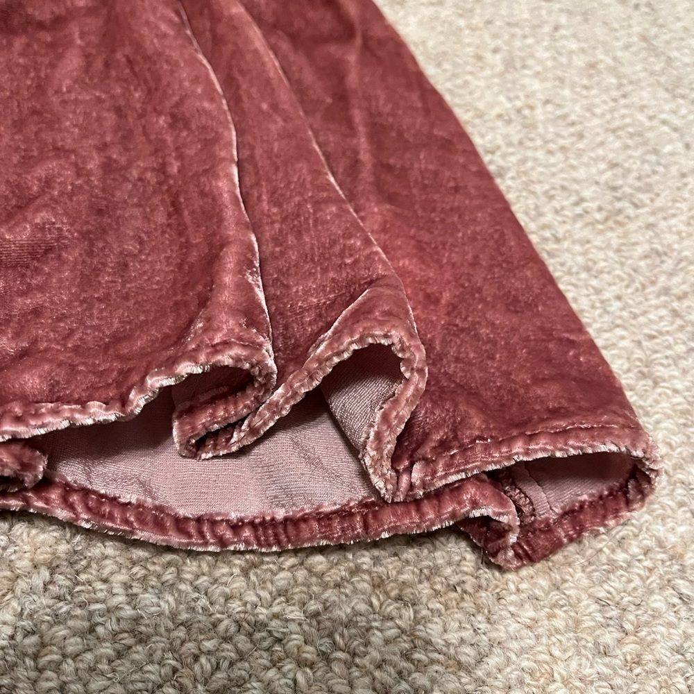 MADEWELL CRUSHED VELVET RUFFLE CAMI - Picture 4 of 7